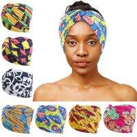 【YF】 New African Printed Twist Headband for Women Hair Band Make Up Headwrap Wide Stretch Headwear Turban Ladies Accessories