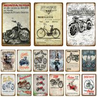 Retro Super Motor Metal Tin Signs Vintage Motorcycles Poster Motor Cycle Shop Plaque Pub Bar Garage Wall Decor (only one size: 20cmX30cm)(Contact seller, free custom pattern)