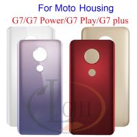 【✲High Quality✲】 jiejiu65879742 สำหรับ Moto G7ฝาหลังแผงประตูหลัง G7บวก G7ที่อยู่อาศัยเคสอะไหล่สำหรับ Motorola G7ฝาครอบไฟ