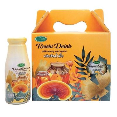 Dr. Surapol Reishi Drink With Honey And Spore น้ำเห็ดหลินจือน้ำผึ้ง สูตรผสมสปอร์ ตรา ดร.สุรพล (220ml x 6 Bottles) Supurra