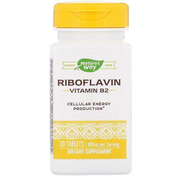 Nature's Way, Riboflavin Vitamin B2, 400 mg, 30 Tablets Lazada PH