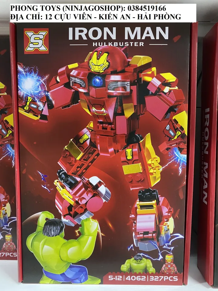 Mô hình hulkbuster siêu to khổng lồ cao 50 cm nặng 10kg LED  Marvelstore