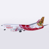 Hogan 1:500 Scale HG8058 Air India Express Boeing 737-800 VT-AXE Diecast การบินโลหะ Miniatures เครื่องบินของเล่นสำหรับชาย