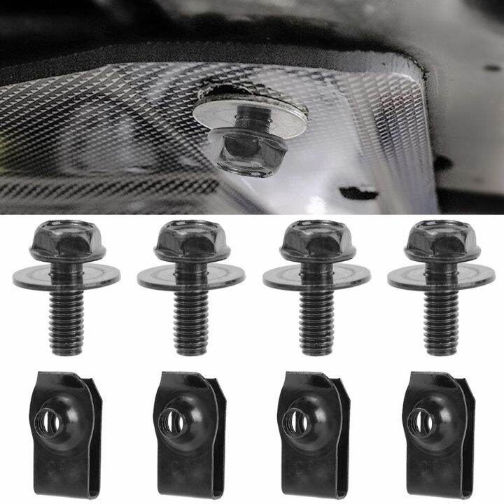 Automotive Selftapping Screws Uclamp Car Body Bolts M6 Engine Cover