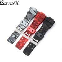 ✱✗ Watch Accessories 16mm for Casio Camouflage Watch strap G-SHOCK GA-110 GA-100 GA-310 Mens and Womens Waterproof Resin Strap