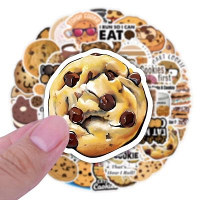 ►♀◘ 10/30/50PCS Cartoon Food Chocolate Chip Cookie Stickers DIY Laptop Luggage Skateboard Graffiti Decals Sticker for Kid Toys