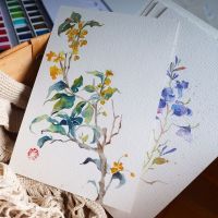 [COD] painting stick paper postcard watercolor a5 pulp 300g medium rough grain 200g professional art