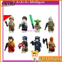 Adoolla ขายดี Minifigures Pg8115สตาร์วอร์ส Master Luke Han Solo Yoda Jr. ของเล่นบล็อกตัวต่อ【cod】