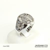 JaisiamJewelry แหวนเงินแท้ ผู้ชาย แมงป่อง นกอินทรี พลอย cz รุ่น MSR-14