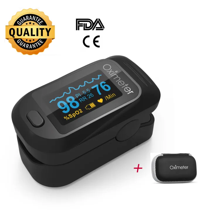 Pulse Oximeter Fingertip Blood Oxygen SPO2 RR Heart Rate Lazada PH