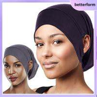 BETTERFORM สำหรับ hijabs อุปกรณ์เสริมเสริม พร้อมส่ง หมวกผ้าพันคออิสลาม หมวกคลุมฮิญาบ ฮิญาบของผู้หญิง ใต้ฝามีรูหู