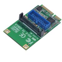 Mini Pci E เป็น Usb 3.0อะแดปเตอร์ Mini Pci ด่วนถึง19 Pin / 20pin Usb3.0การขยายตัว15pin พอร์ตไฟ Sata สำหรับพีซีตั้งโต๊ะ