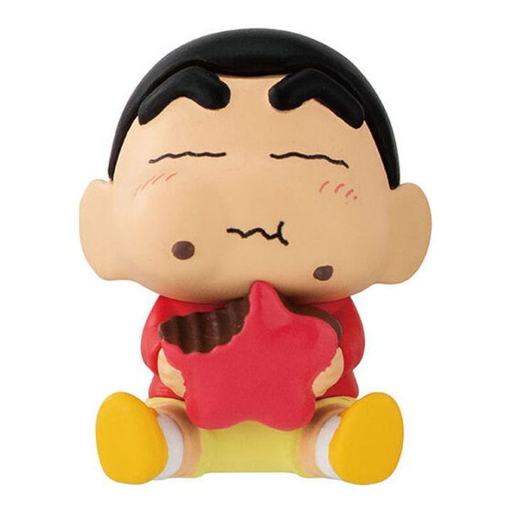 bandai-ดั้งเดิม-gashapon-qversion-mini-crayon-shin-chan-อาหารปาร์ตี้ตุ๊กตาญี่ปุ่นแบบตั้งโชว์แอคชั่นของขวัญคอลเลกชันตัวละครการ์ตูน