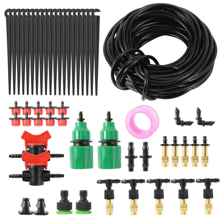"5/10/15/20/25m Garden Watering Irrigation System Watering Kit with 4