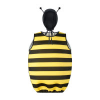 ชุดคอสตูมผึ้งฮาโลวีนชุดคอสตูมผึ้งเครื่องแต่งกายลายผึ้งน่ารักพร้อมหมวกเสาอากาศสำหรับผู้ชายและผู้หญิง