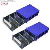 bjh❖❈  2PCS Drawer Type Hardware Stackable Crafts Parts Boxes Component Screws