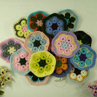 Original 11cm Hand Crochet Doilies Pad Handmade Flowers Cup Mat Photo Props Decorative Placemat DIY Clothes Accessory 30pcslot