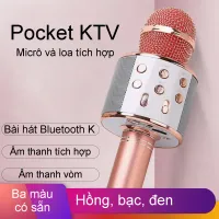 Mic hát karaoke kết nối điện thoại dễ sử dụng，Mic Hát Karaoke Bluetooth Không Dây WS858 - Âm vang - Ấm - mic hát karaoke cầm tay mini，loa bluetooth mini giá rẻ，mic hát karaoke，mic hát karaoke bluetooth，mic bluetooth karaoke