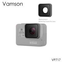 Vamson อุปกรณ์เสริมสำหรับโกโปรสำหรับ Go Pro ฮีโร่7สีดำ6แหวน5เคสกล้องแลลมีสายคล้องคออะไหล่กรอบป้องกัน VP717