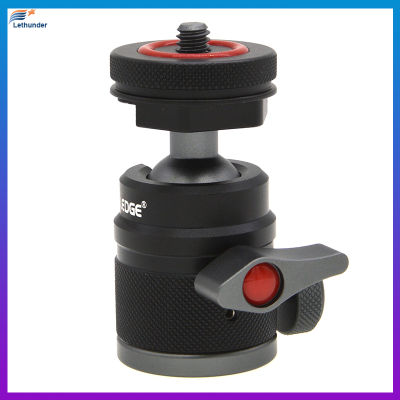 Vlogger Universal Tripod Head Ball With Cold Shoe Mount For LED Light Mic Quick Instal Ball Head DSLR Camera Head