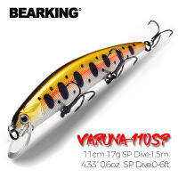 BEARKING 11ซม. 17G Super Weight System Long Casting Suspension Minnow ใหม่รุ่นเหยื่อตกปลา Hard เหยื่อคุณภาพดำน้ำ1.5M