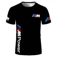 เสื้อยืดผู้ชายผู้หญิง3D แขนสั้นพิมพ์ลาย2022,ใหม่กีฬา BMW Rider M Dynamic รถจักรยานยนต์ประสิทธิภาพ Racing