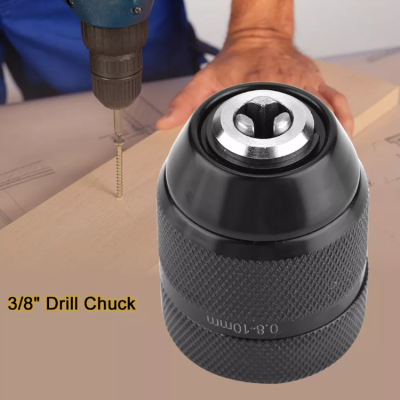 【ถูกๆ】3/8 Keyless Drill Chuck 0.8-10mm Keyless เจาะโลหะ Chuck ไฟฟ้า