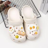 รองเท้า Crocs Jibbitz 8ชิ้น/เซ็ตเครื่องประดับ DIY รองเท้ากระเป๋าของเล่นอาหารเลียนแบบน่ารักทำจากยางเรซินหัวเข็มขัดอุดตันที่ถอดออกได้สำหรับดอกไม้ประดับตกแต่ง