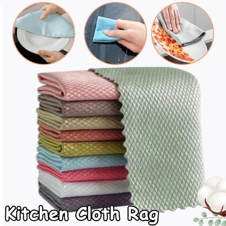 Cleaning Cloths Fish Scale Rag Nano Scale Cleaning Cloth Super