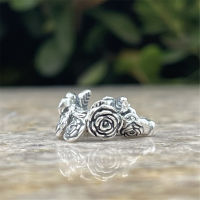 Mistletoe Jewelry 925 Sterling Silver Flowers Roses Spacer Charm Bead