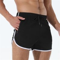 2023 New Summer Men Shorts Zip Pocket Gym Sports Pants Running Fitness Beach Jogging Short Pants Casual Clothing Men Sweatpants