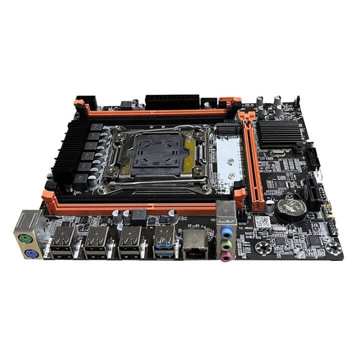 1-set-x99h-motherboard-e5-2673-v3-cpu-4x4g-ddr3-ram-switch-sata-line-lga2011-v3-m-2-nvme-pci-e-x16-sata3-0