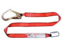 ชือกเซฟตี้เส้นเดี่ยวสายแบนพร้อมอุปกรณ์ดูดซับแรงกระชาก รุ่น WA715 YAMADA (Webbing Lanyard with Absorber Model WA715 YAMADA)