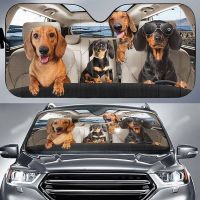 Dachshund Funny Family Driving Car Sunshade  Sunshade for car  sunshades Windshield Dachshund  Dog sunshades for Windshield  Mul Sunshades