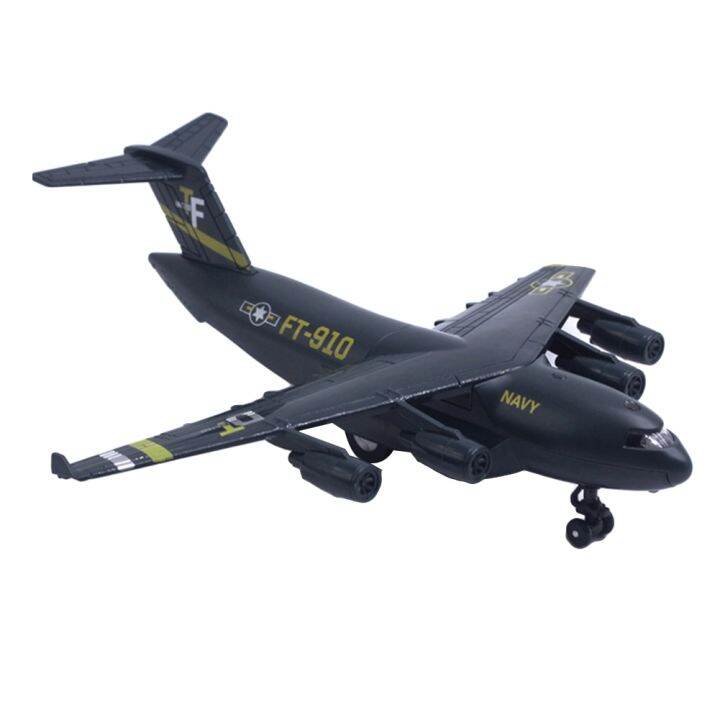 diecast-c17เครื่องบินดึง-lampu-belakang-ของเล่นเพื่อการศึกษาโมเดลเครื่องบินเสียง