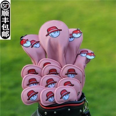 2023✔☑✘ Authentic original single Malbon fisherman cap pink wooden set of golf clubs set rod head hardcore push rod set