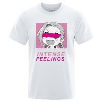 Jins Intense Feelings Kawaii Cartoons Male Clothing Cotton Creativity Tshirt Hop Tee Shirt Gildan