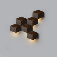 Modern LED Wall Lamp Creative Geometric Wall Light Bedroom Bedside minimalist Background Staircase Aisle Corridor Wall Sconce