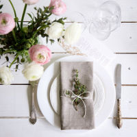 12 Pieces Linen Napkin White Napkins Table Dinner Napkins for Wedding Party Fabric Napkins Cocktails Napkins Machine Washable Pipe Fittings Accessorie