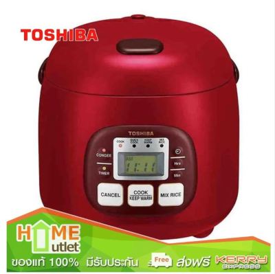 TOSHIBA หม้อหุงข้าวดิจิตอล 0.54 ลิตร สีแดง รุ่น RC-5MM(R)A