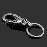 OMKAIMING 2021 Fashion 304 Stainless Steel Skull Style Keychain For Men Women Creative Key Holder Rings Portable Accessory Key Chains