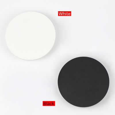 Round LED Wall Lamp Modern Touch Switch Wall Light for Living Room Bedroom Decoration Black White Wall Sconce Indoor Lighting
