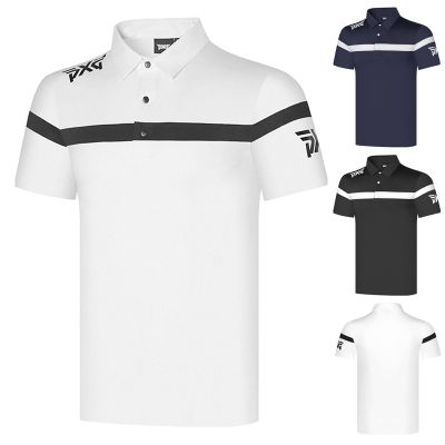 ¤♝✧ J.L INDEBER Titleist MARK LONA PG Summer New Golf Clothing Menswear Quick-Drying Short Sleeve T-Shirt Breathable Sport Polo Shirt Lapel Golf Shirt