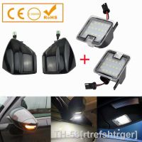 ✒◇❈ White LED Front Under Side Mirror Puddle Lights For Ford S-Max 2007-2014 C-MAX Kuga C394 2008-2012 Dynamic Turn Signal Light