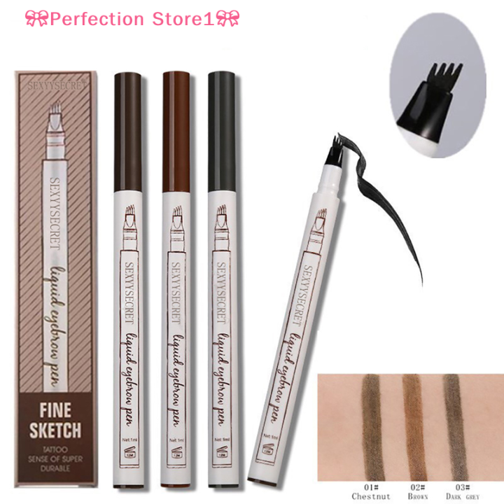 perfection-store1-คิ้วปากกากันน้ำคิ้วรอยสักดินสอเครื่องสำอางติดทนนาน-eye-brow-pencil