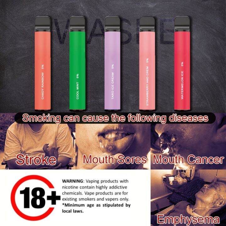 Tjzbfh Original Puff Bar Plus Disposable Pod Device 800 Puffs 5 Salt