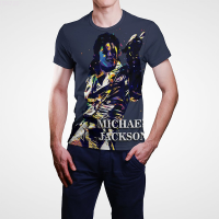 2023 Summer New Michael Jackson 3D Print T Shirt Men Women Children Fashion Streetwear Short Sleeve Cool Boy Girl Hip Hop Casual T-shirt Top fashion versatile t-shirt