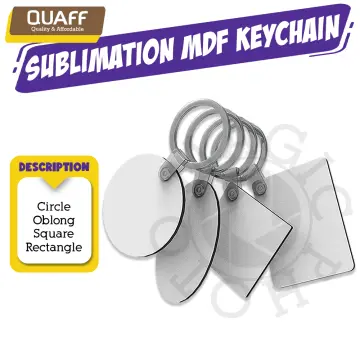 160Pcs MDF Sublimation Blanks Keychain Bulk, Sublimation Keychain Blanks  with Key Ring Double-Sided for DIY