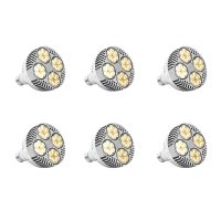 6X E27 Plant Lamp Light Bulb 35W LED Plant Grow Light Full Spectrum Warm White Light for Indoor Garden Greenhouse