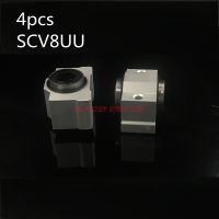 Cnc Router Parts AXK Linear Rail 4pcs Free Shipping Sc8vuu Sc8v Scv8uu Scv8 Linear Bearing Block Diy Slide Units Cnc Router